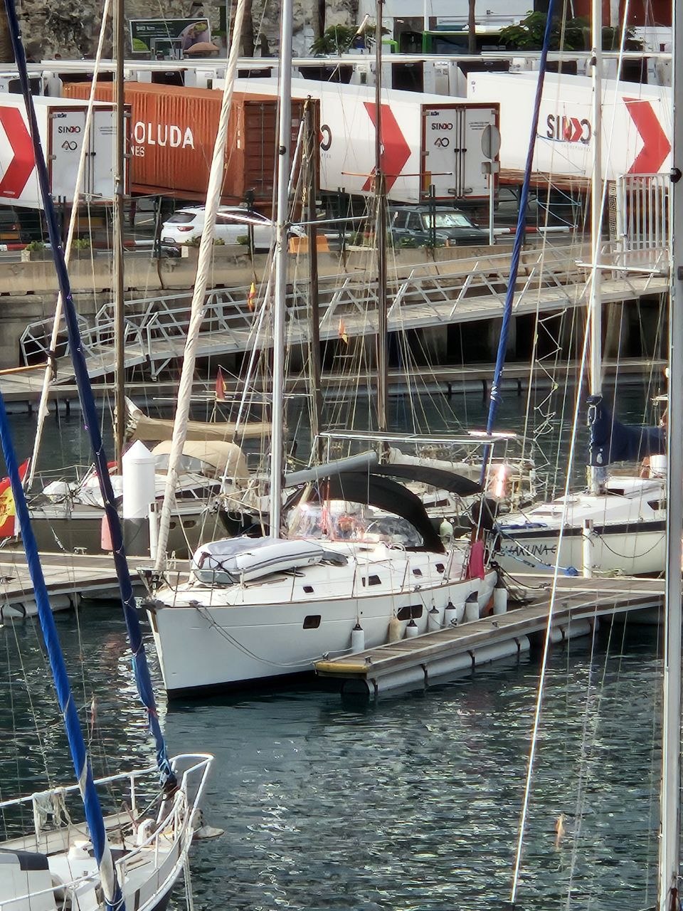 Beneteau Oceanis 411 at Puerto Colón marina, Costa Adeje